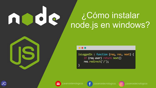 Cómo instalar Node.js en Windows, Instalar con el asistente de node.js